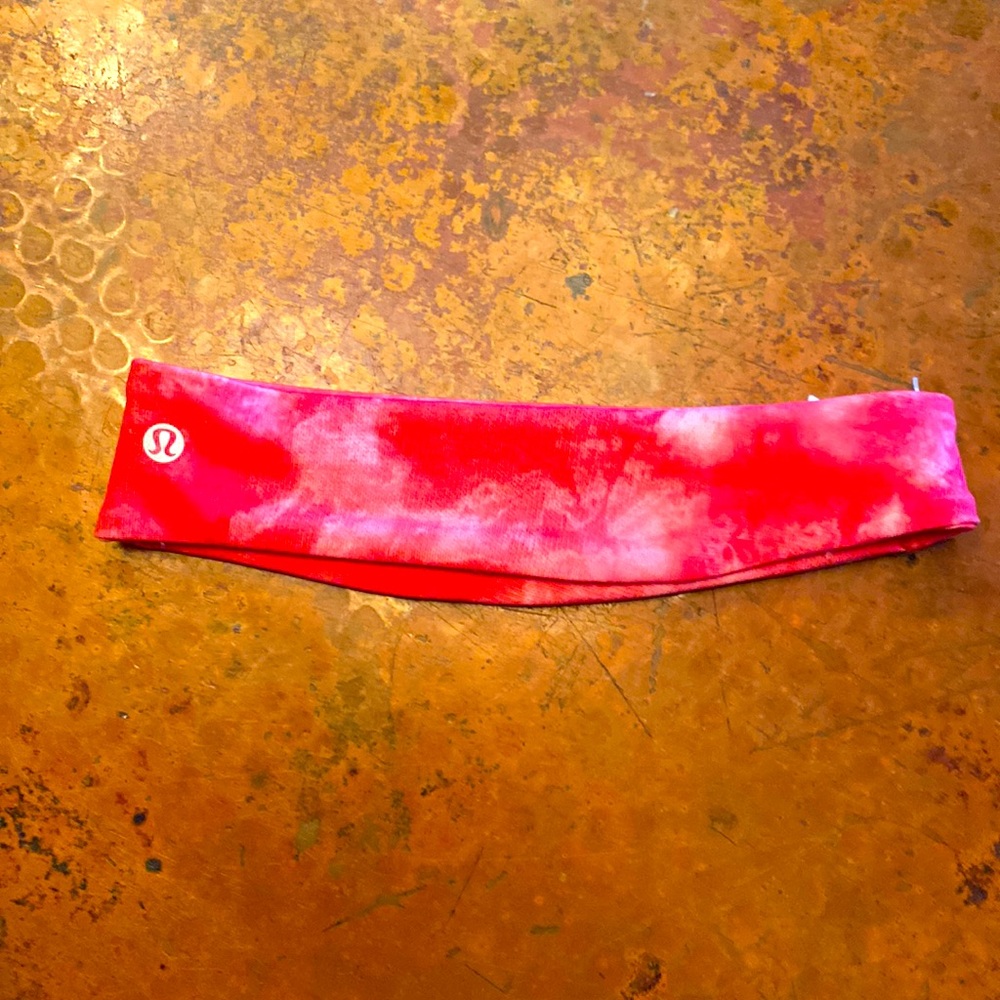 Lululemon Pink tie dye headband